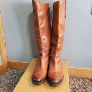 Sam Edelman Tan Leather Heeled Boots